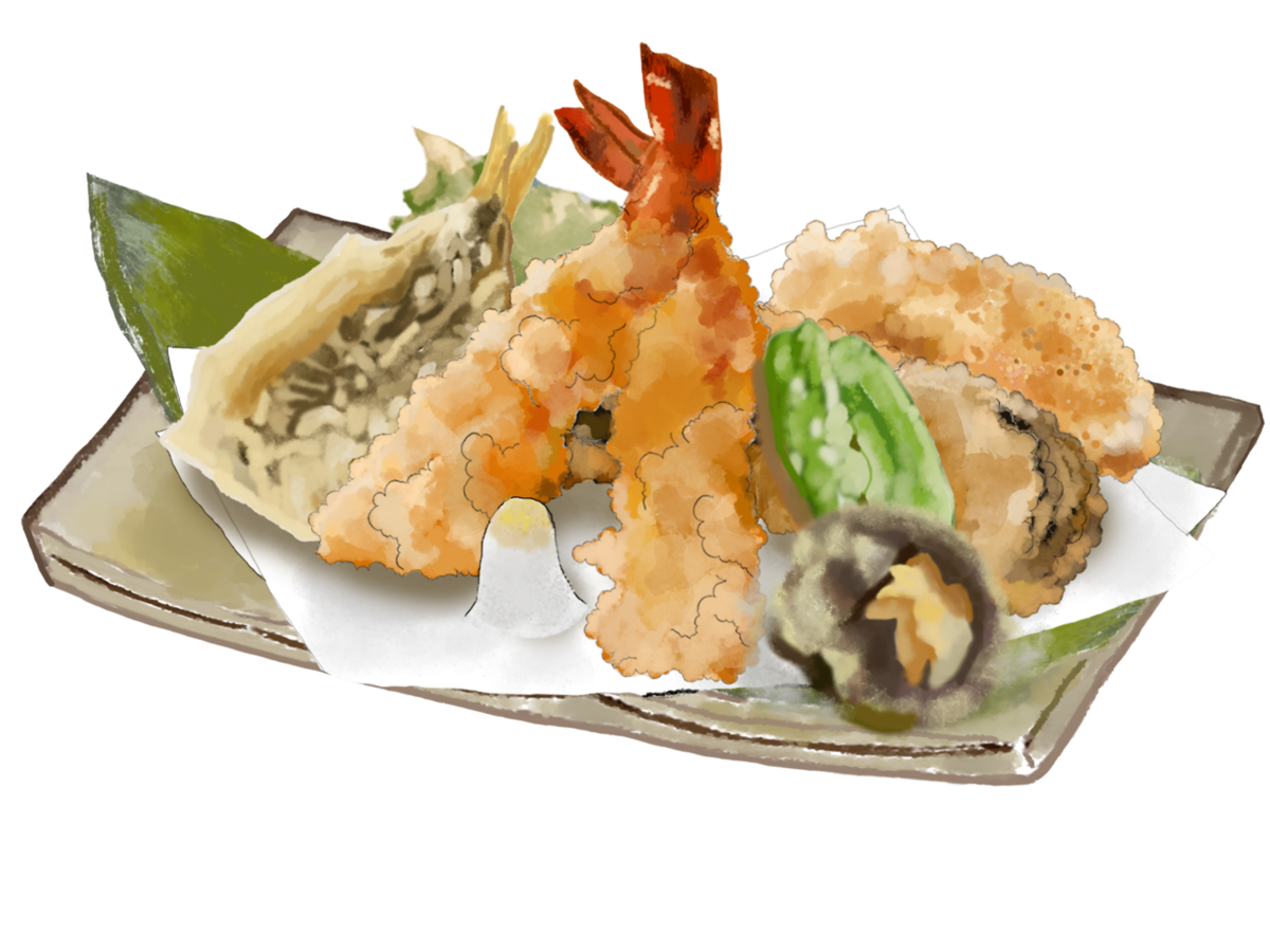 エビや野菜の天ぷら