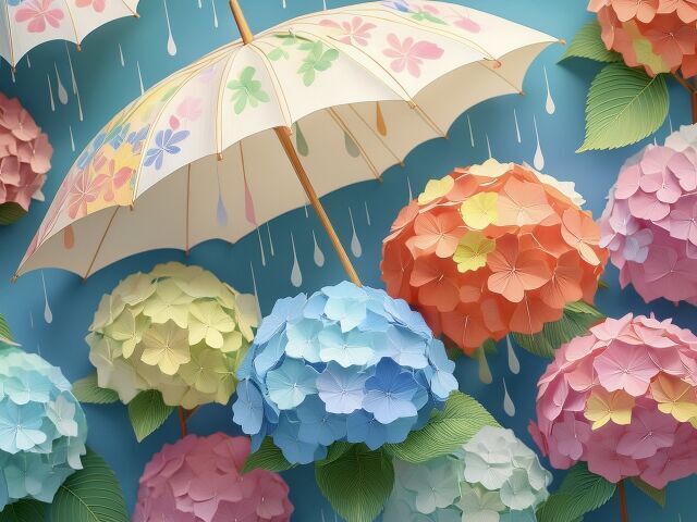 梅雨の時期のイメージ