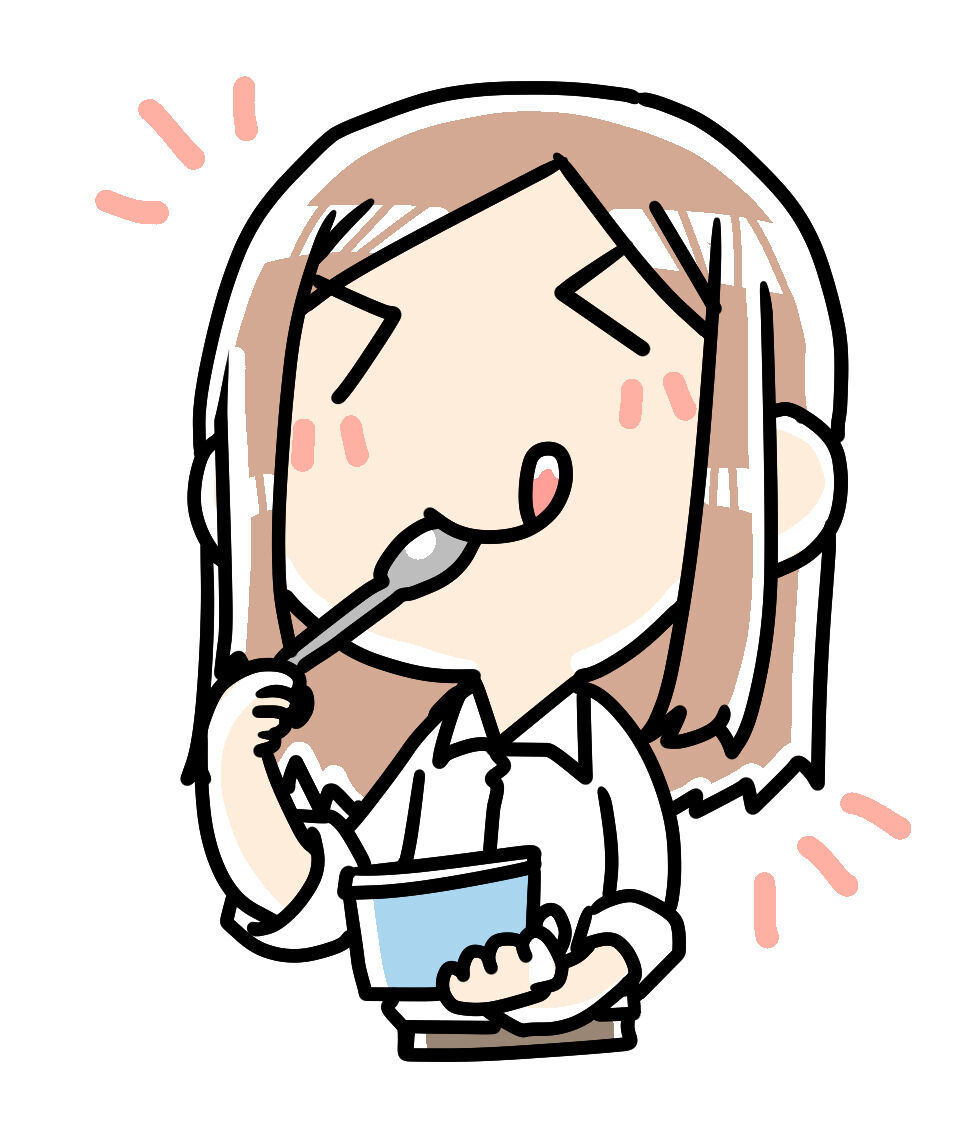 アイスがめっちゃおいしく感じる