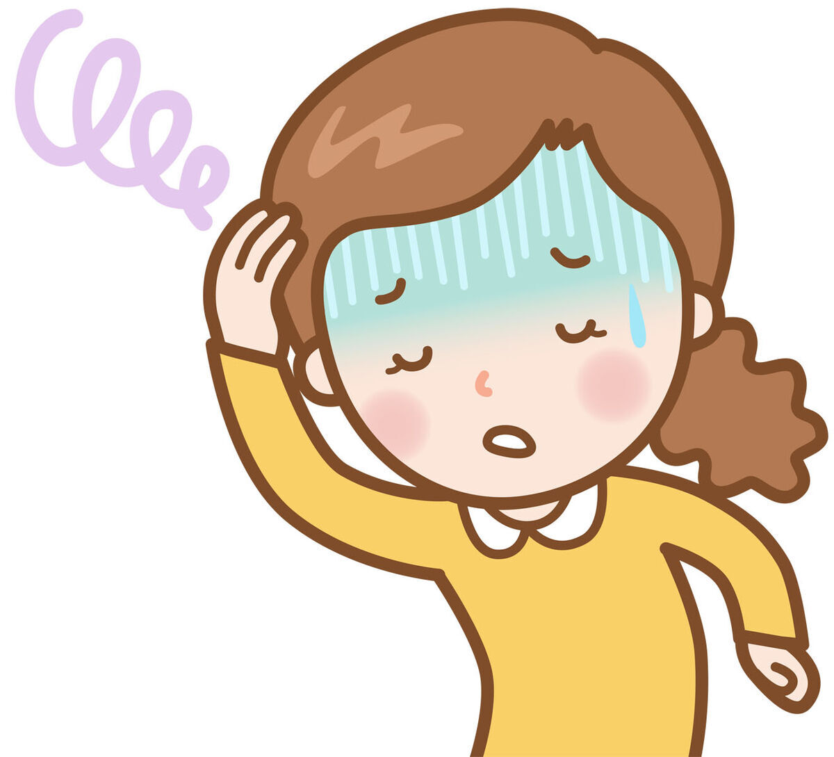 たちくらみを感じる女性