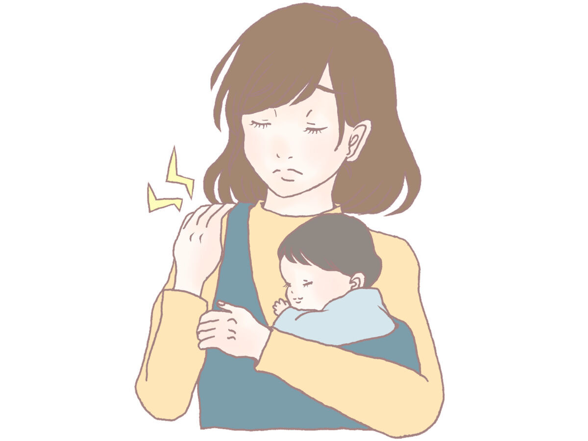 筋肉痛などの体の負担に悩むママ