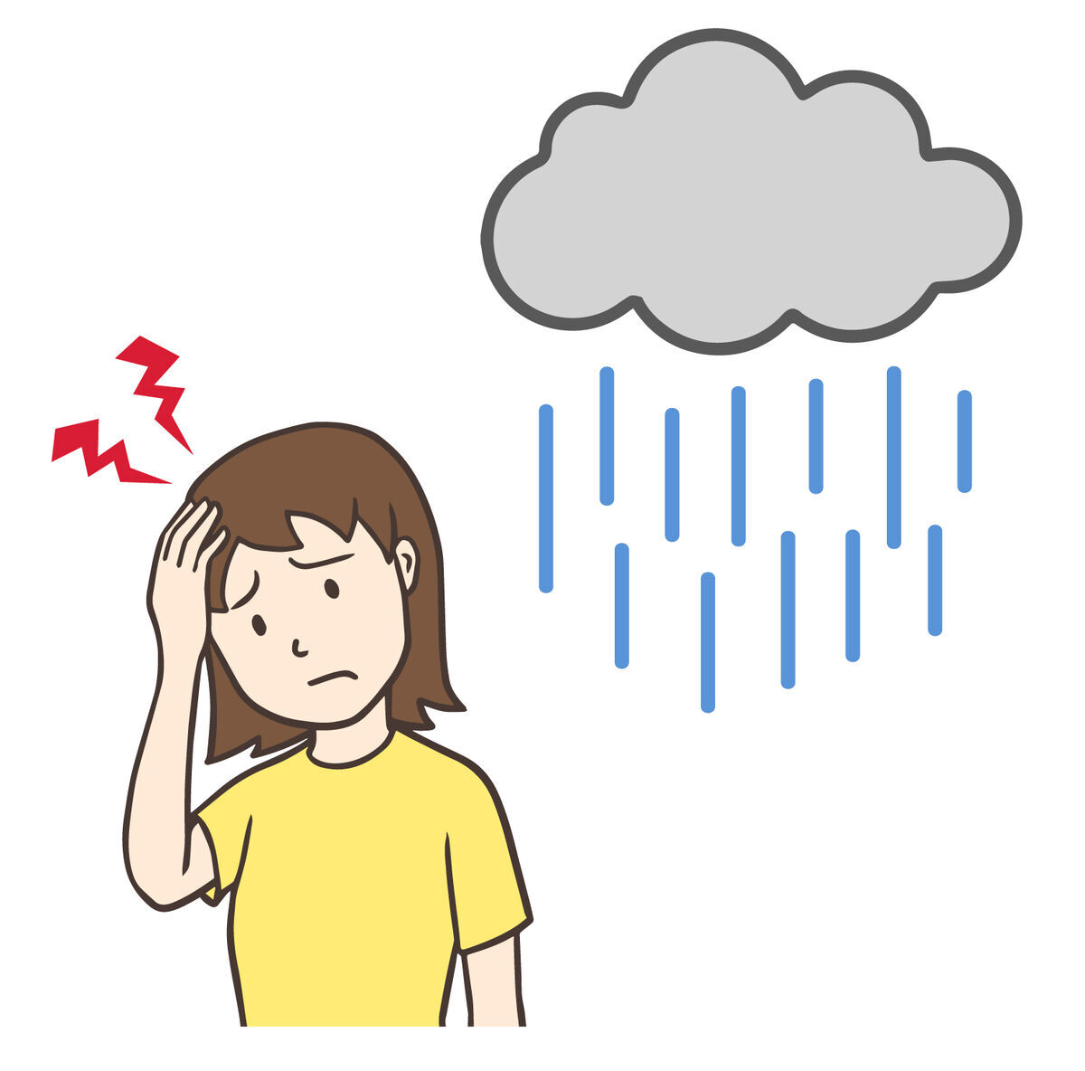 天候によって体調が変化して悩むママさん
