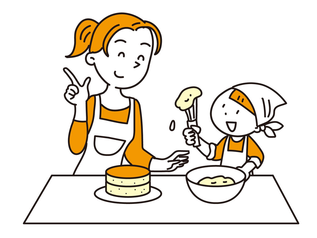 楽しいケーキ作り