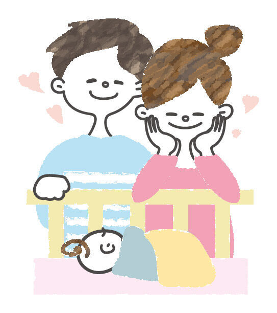 夫婦二人で育児