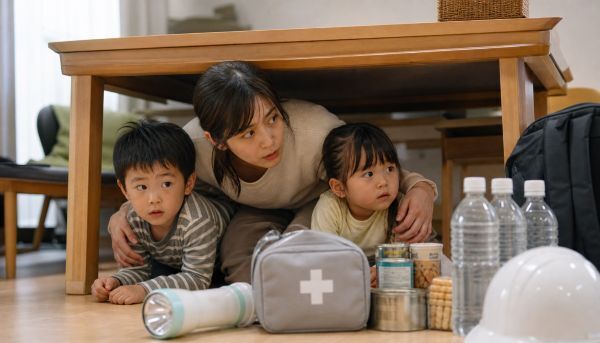 子供たちと一緒に地震のことを真剣に考える