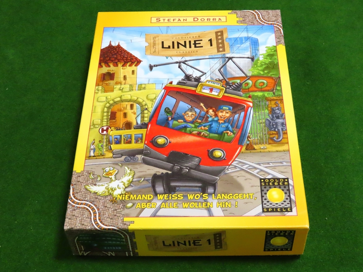 ボードゲーム 1号線で行こう LINIE1 スルー厳禁停留所! 線路引けたらダイスロール『1号線で行こう