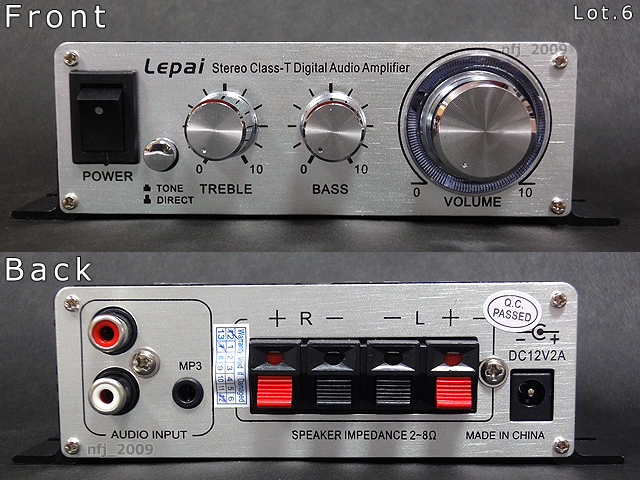 Lepai LP-2020A+ デジタルアンプ AC付き LEPY LP-2020A LEPAI デジタル