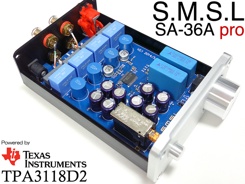S.M.S.L SA-36A pro 改デジタルアンプ 新製品のご案内-S.M.S.L 『SA-36A pro』 小型デジタルアンプ