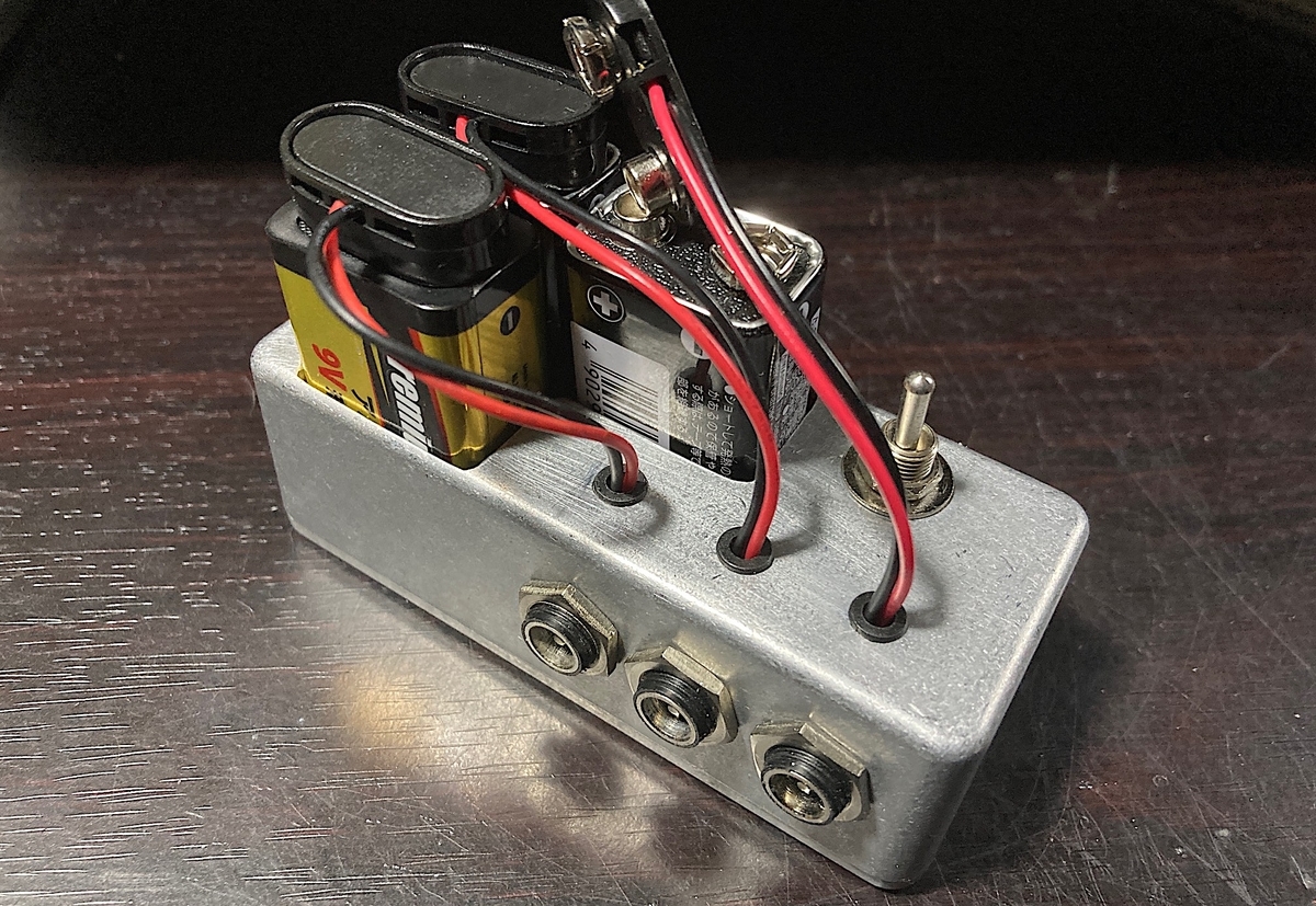 9Vバッテリーパワーサプライ 9V電池4個を、そのままパワーサプライにする＜バッテリー