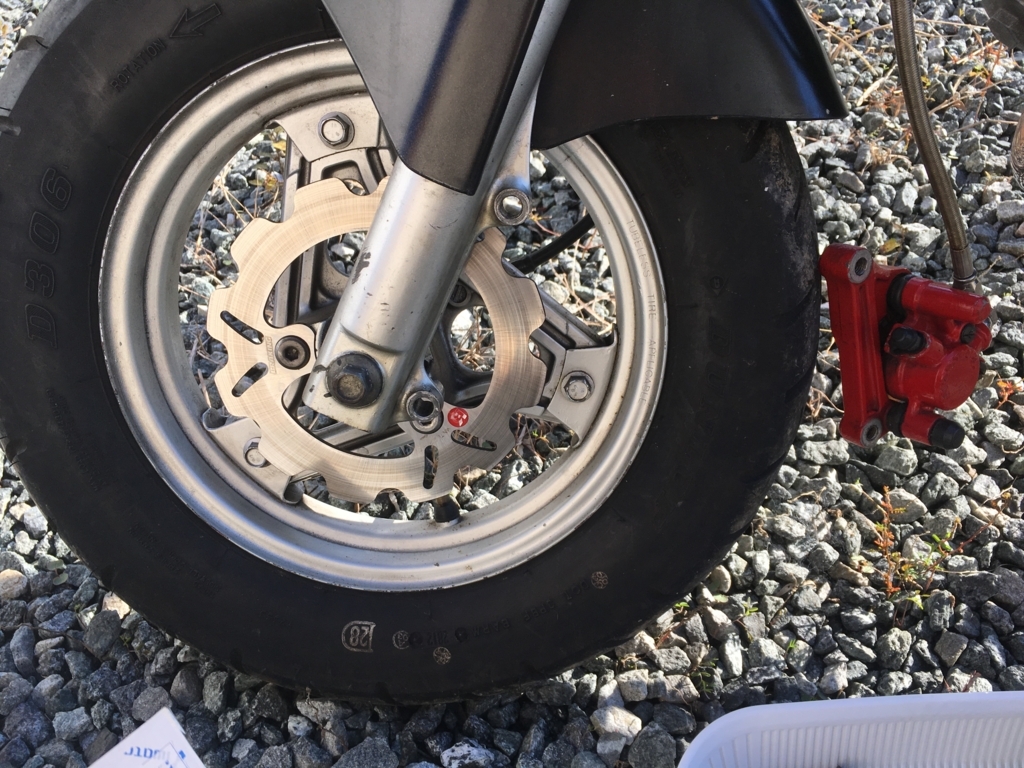 モンキーr　フロントブレーキ モンキーr フロントブレーキ モンキーR ブレーキ強化 その②