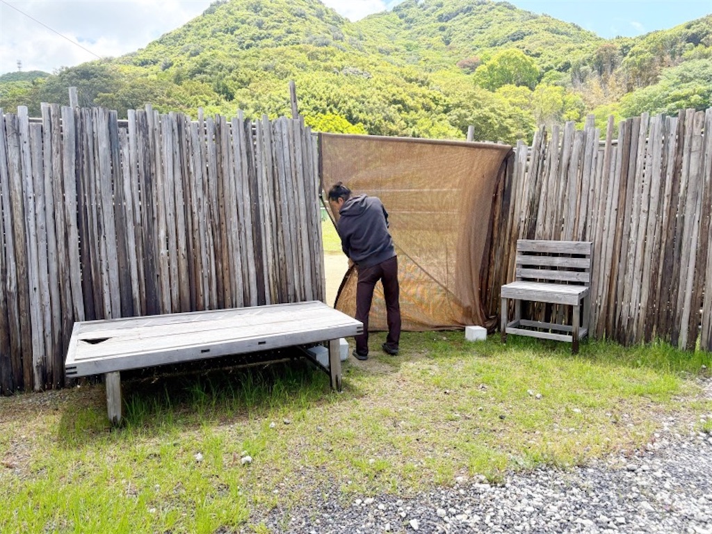 サウナ作ったお兄さんの写真