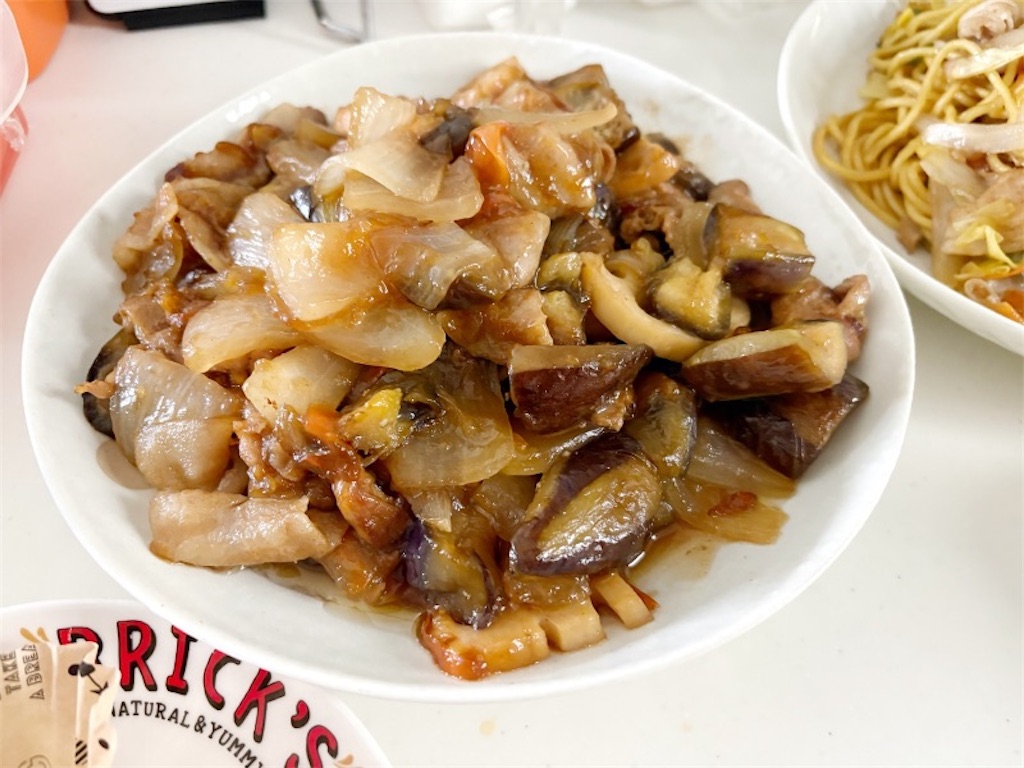 なすと豚の野菜炒め