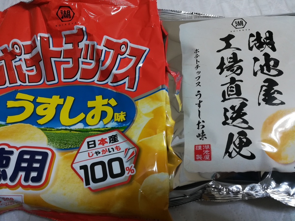 お徳用と直送便を並べてみた