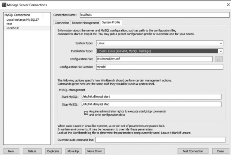 Mysql workbench