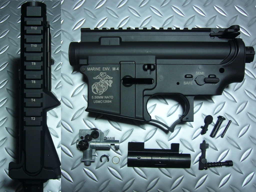 G&P製 電動ガンM4用 MARINE メタルフレーム - Dサポート