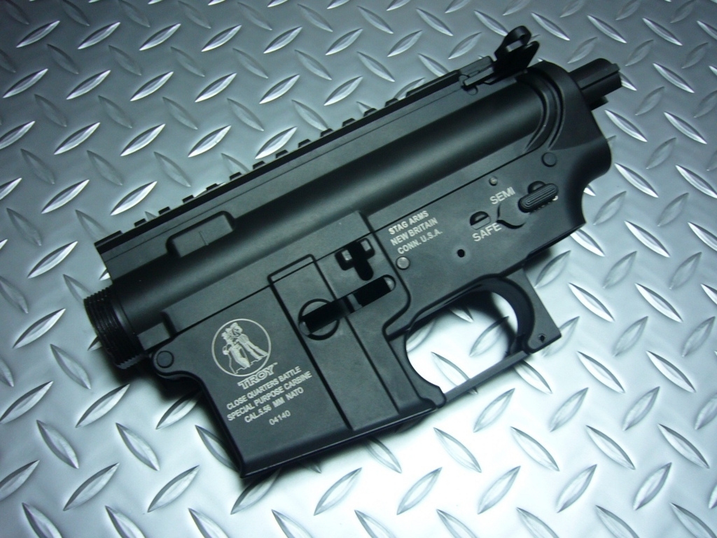 KING ARMS製 電動ガンM4用 TROYタイプ メタルフレーム - Dサポート
