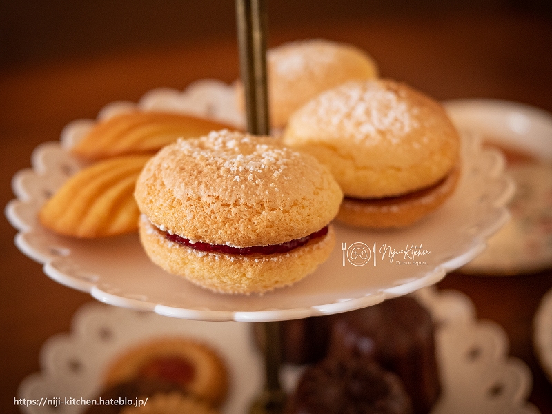 Fe風花雪月 再現料理 Perfect Tea Time のお菓子たち 支援b Ver サンドケーキ 二次創作料理 Niji Kitchen ニジキッチン