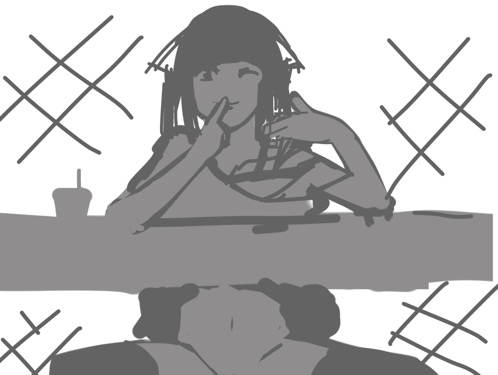 メイキング ガウスぼかしを使った雑背景で誤魔化す イラスト ひきニートの徒然なるままに お絵描きブログ メイキング ガウスぼかしを使った雑背景で誤魔化す イラスト ひきニートの徒然なるままに お絵描きブログ