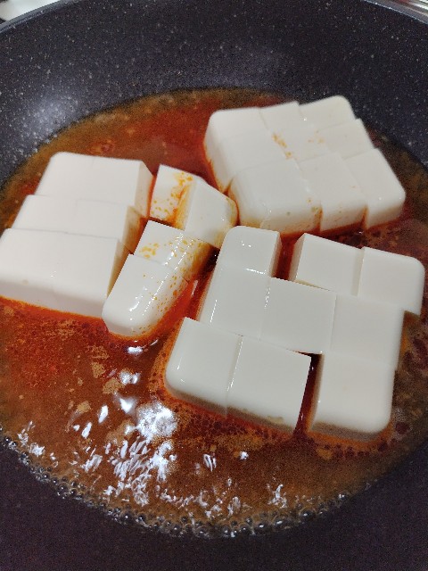 タレと豆腐