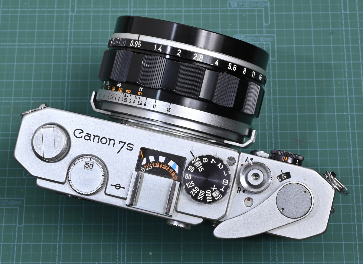 キヤノン7S/CANON 50mm F0.95で試写 - にこらのブログ(カメラ修理)