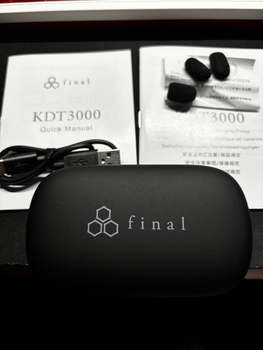 ガジェット紹介 （final KDT3000） - nikubanareの日常趣味