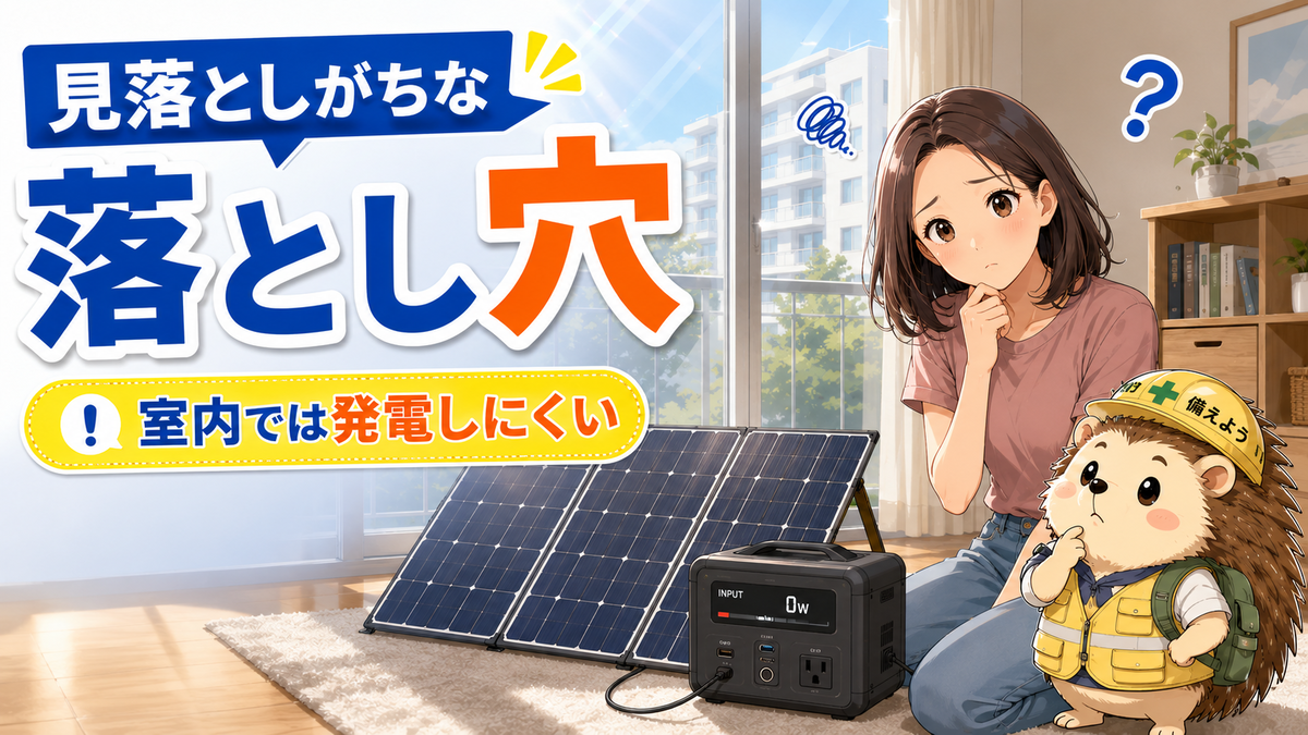 災害用ソーラーパネルの落とし穴