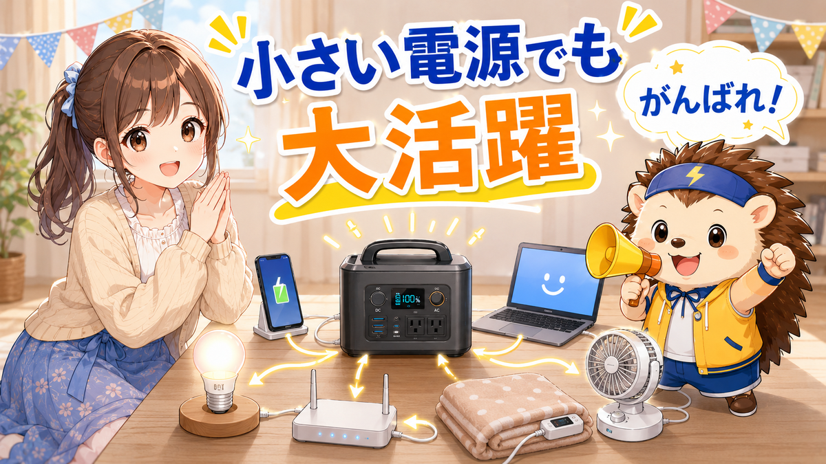 逆に「小さい電源でも大活躍」の家電たち