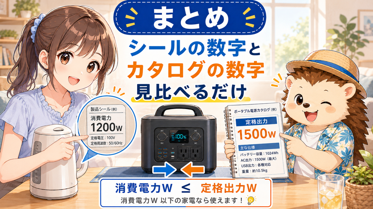 まとめ:シールの数字とカタログの数字、見比べるだけ