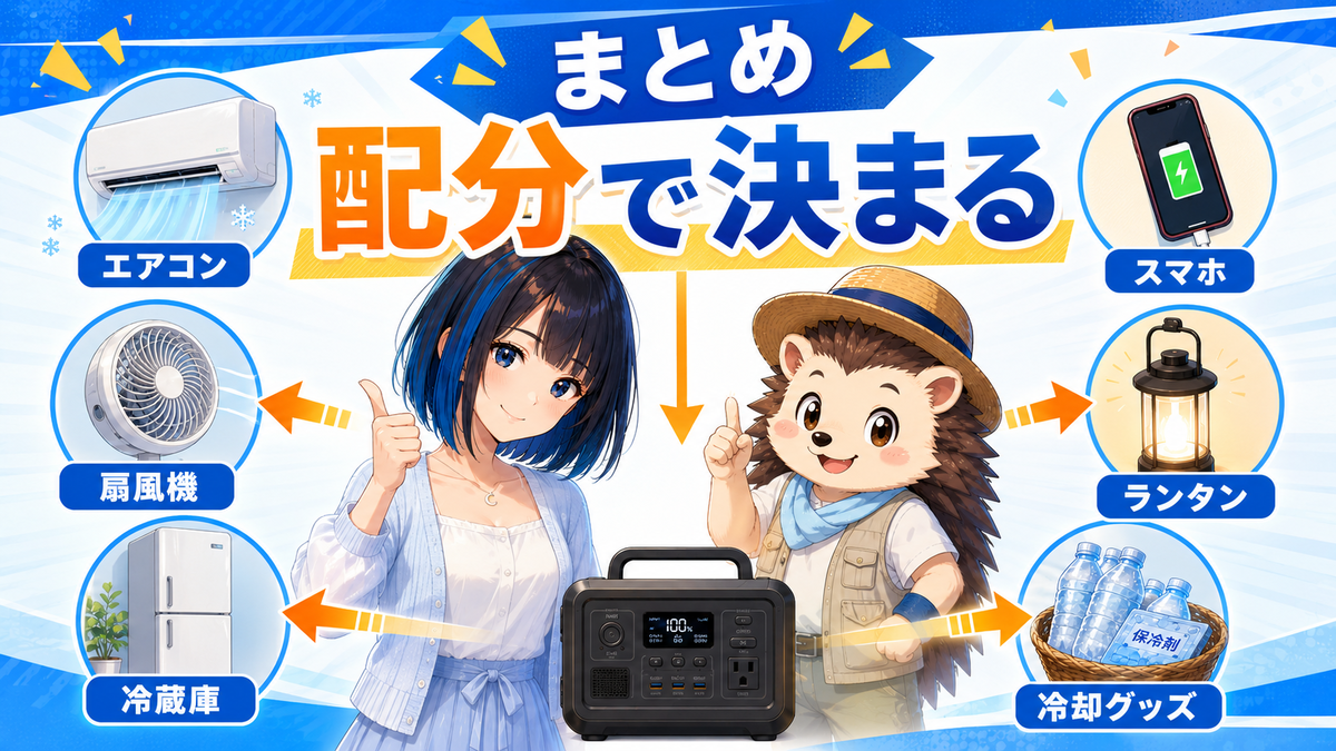 まとめ:真夏の停電は「配分」で決まる