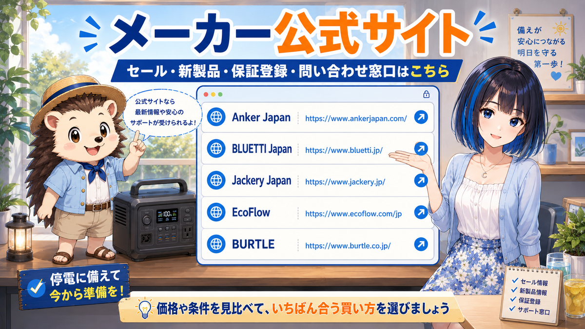 メーカー公式サイト