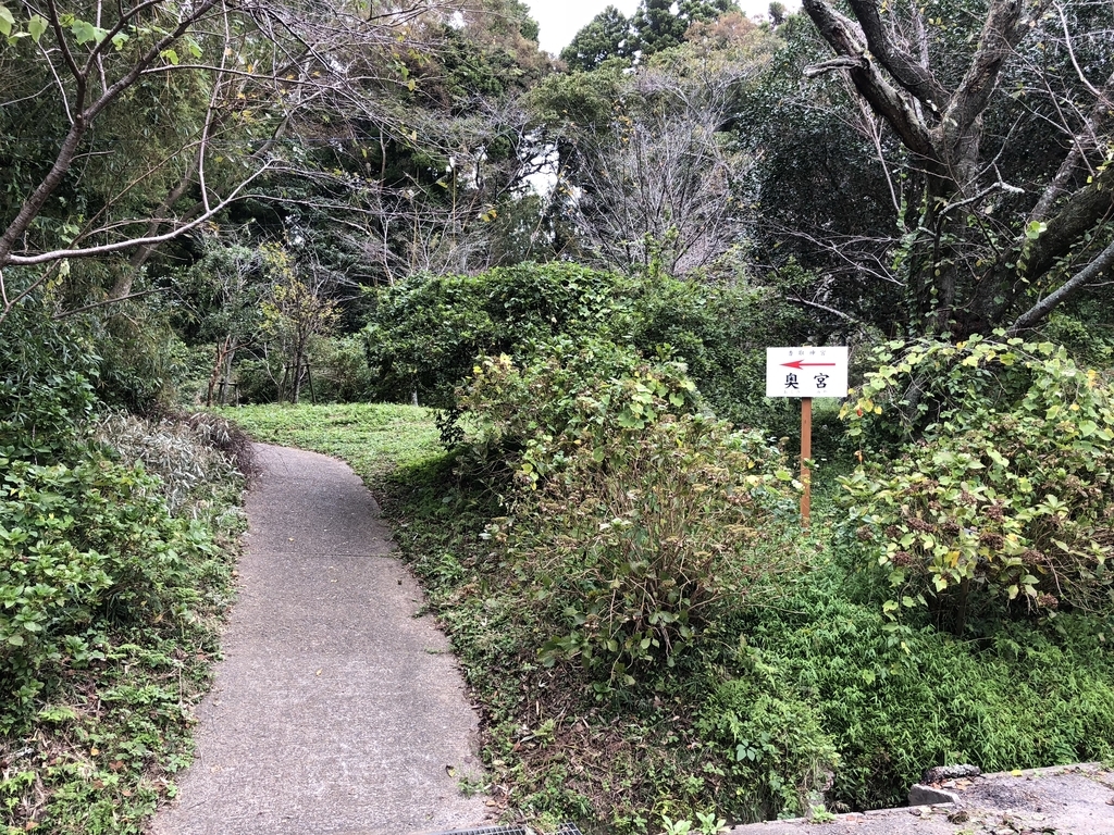 奥宮への近道キャプション