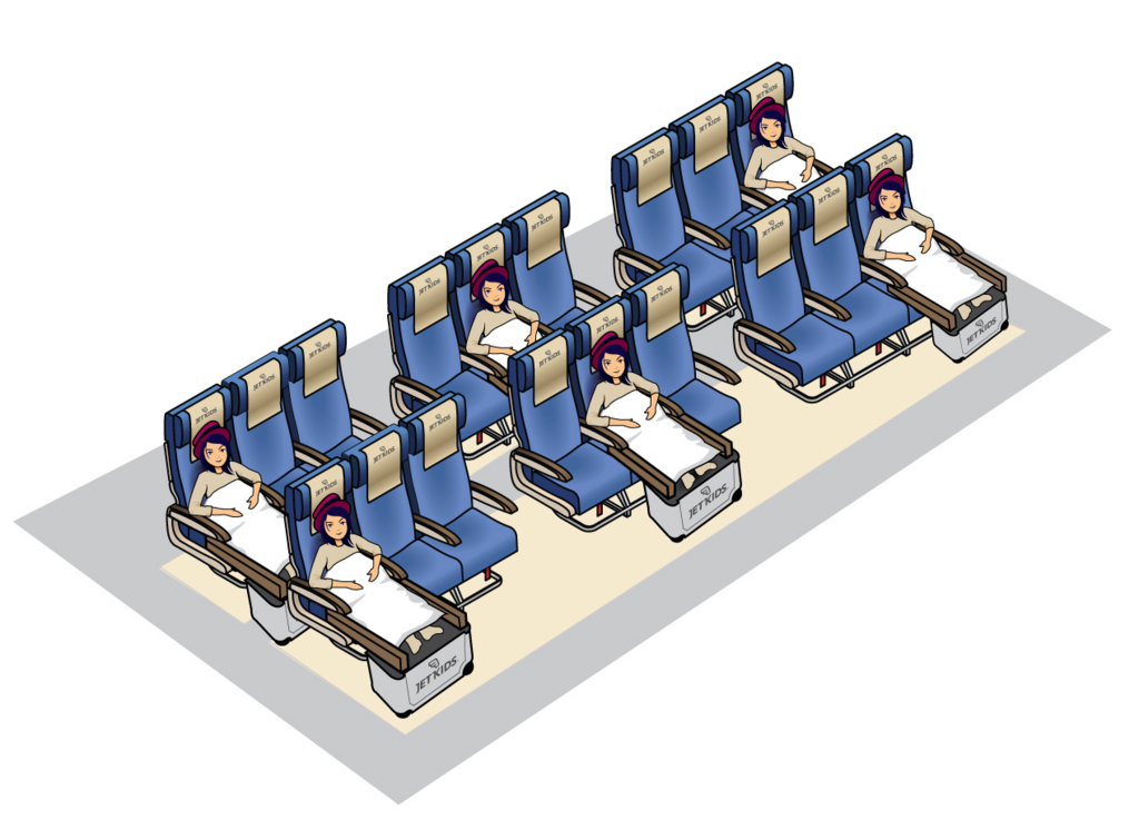 jet kidsのbedbox使用レビュー】飛行機では本当に使えるの