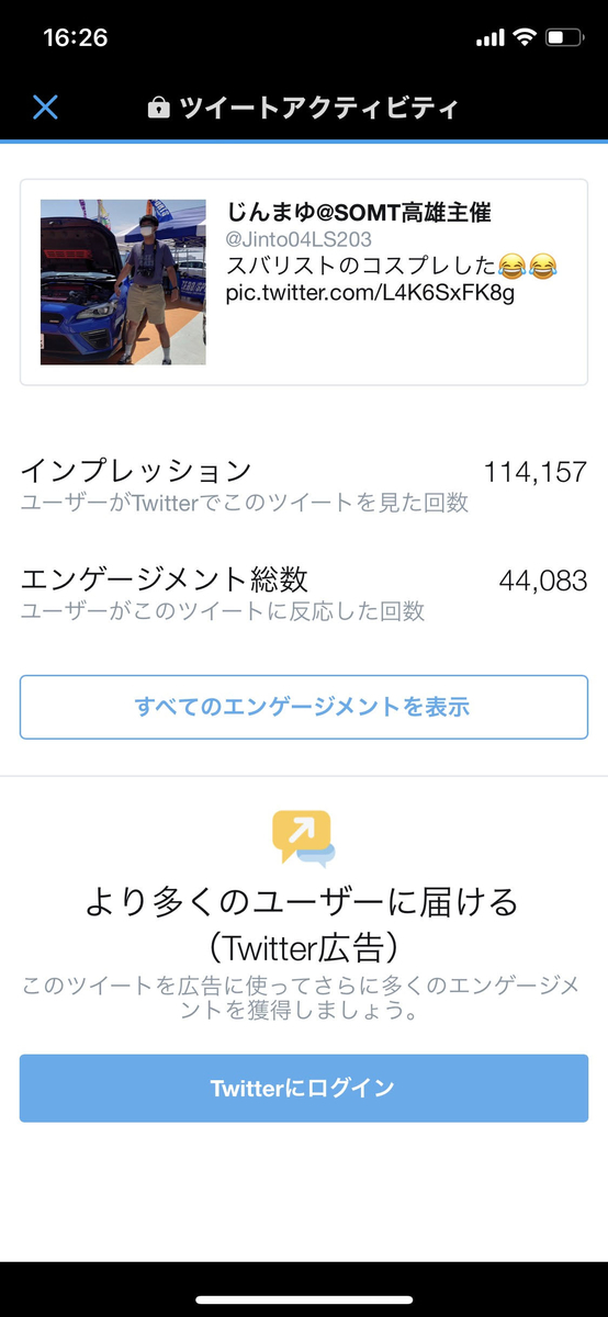 twitter 運用 個人 バズる インプレッション