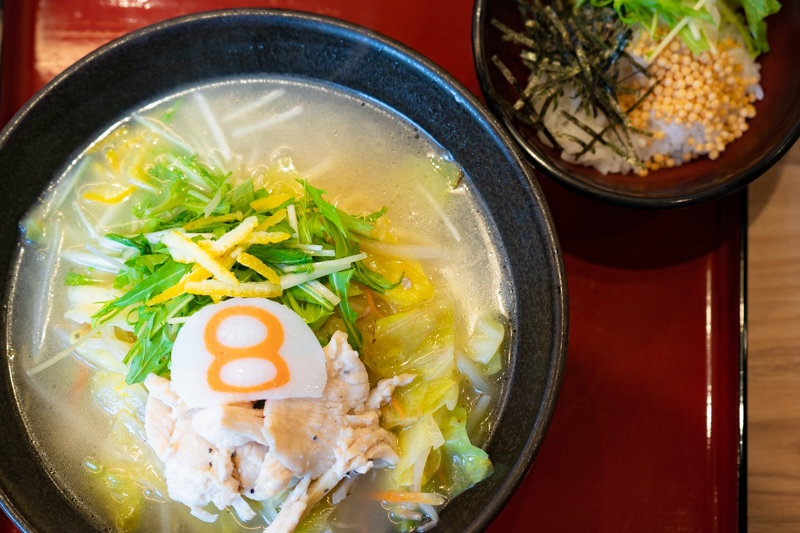 8番らーめん」の期間限定メニュー「野菜ゆず塩らーめん」が登場！特別