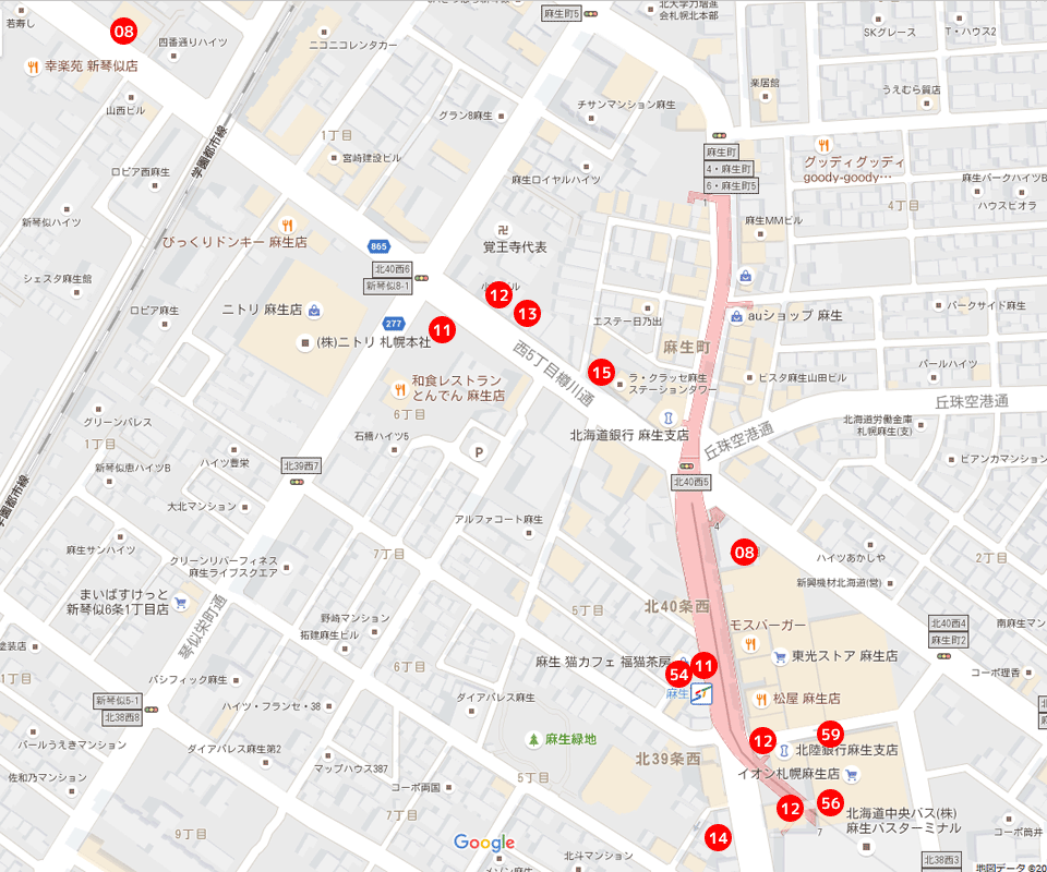 札幌市営地下鉄南北線麻生駅のポケソース ポケストップ ジム 買い物 ポケモンgo報告