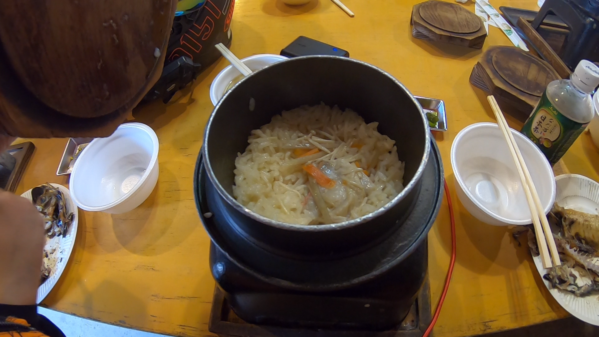 キンメの釜飯 (700円)