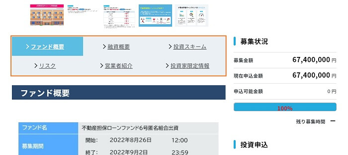 AGクラウドファンディング,ファンド詳細情報