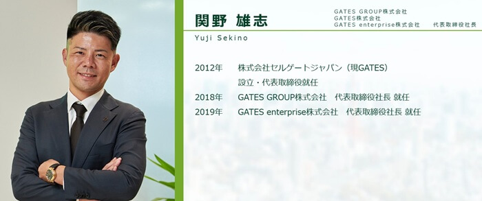 GATES FUNDING,代表取締役社長