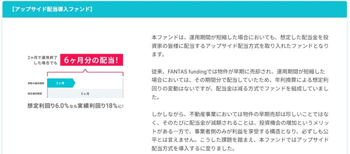 FANTAS funding,アップサイド配当ファンドの調べ方