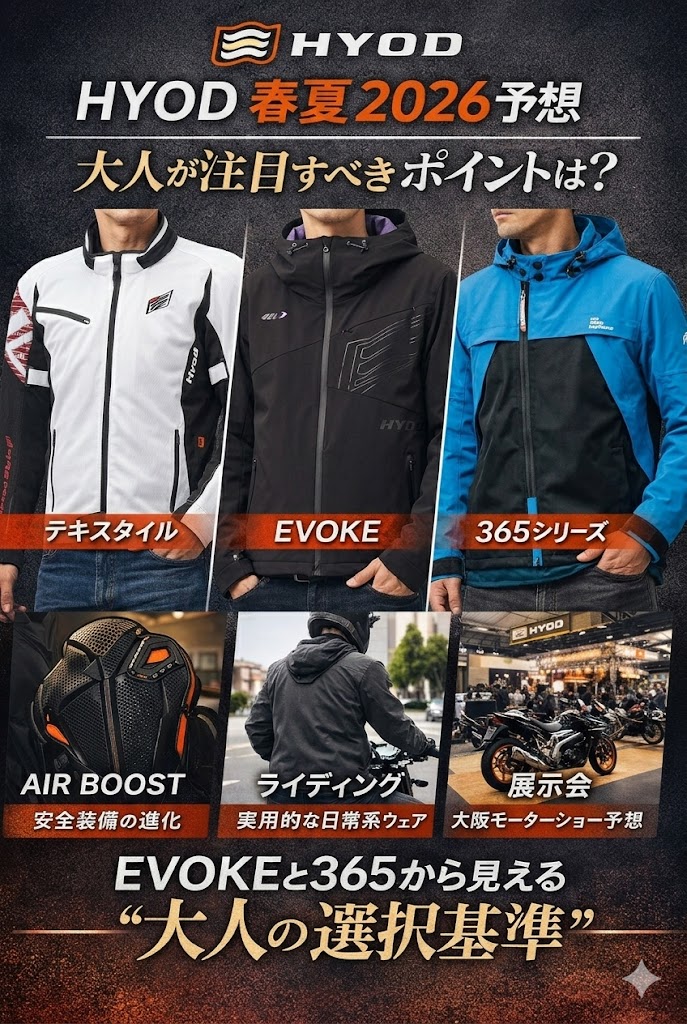 HYOD 2026春夏モデル予想｜EVOKEと365から読み解く“大人の選び方