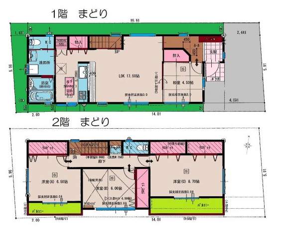 芦屋市西蔵町新築一戸建て 13番 間取り 芦屋市西蔵町新築一戸建て 13番 間取り