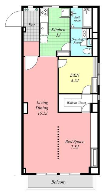芦屋アーバンライフ(7階部分・77.40㎡) 間取り 芦屋アーバンライフ(7階部分・77.40㎡) 間取り