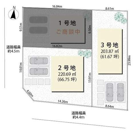 西宮市久出ケ谷町土地2号地 15番 地形図 西宮市久出ケ谷町土地2号地 15番 地形図