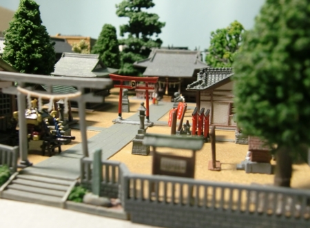 〈1/150〉シオラマ 個別「1/150 神社のジオラマ （H23/01/24撮影）」の写真、画像 - 西野