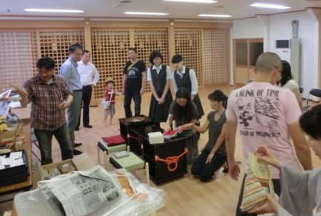 西野神社秋まつり 野点の修礼