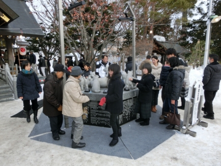 平成29年 西野神社の三が日(創祀120年記念碑)