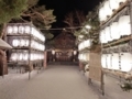 平成30年 西野神社正月（奉納提灯に照らされる参道）