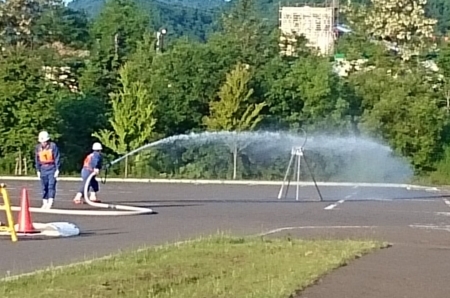 札幌市西消防団 西野分団の訓練(平成30年6月)