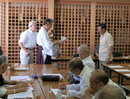 平成30年7月　西野神社総代会と崇敬4団体による合同会議