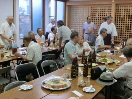 平成30年7月 地域代表者達との会議後の懇親会